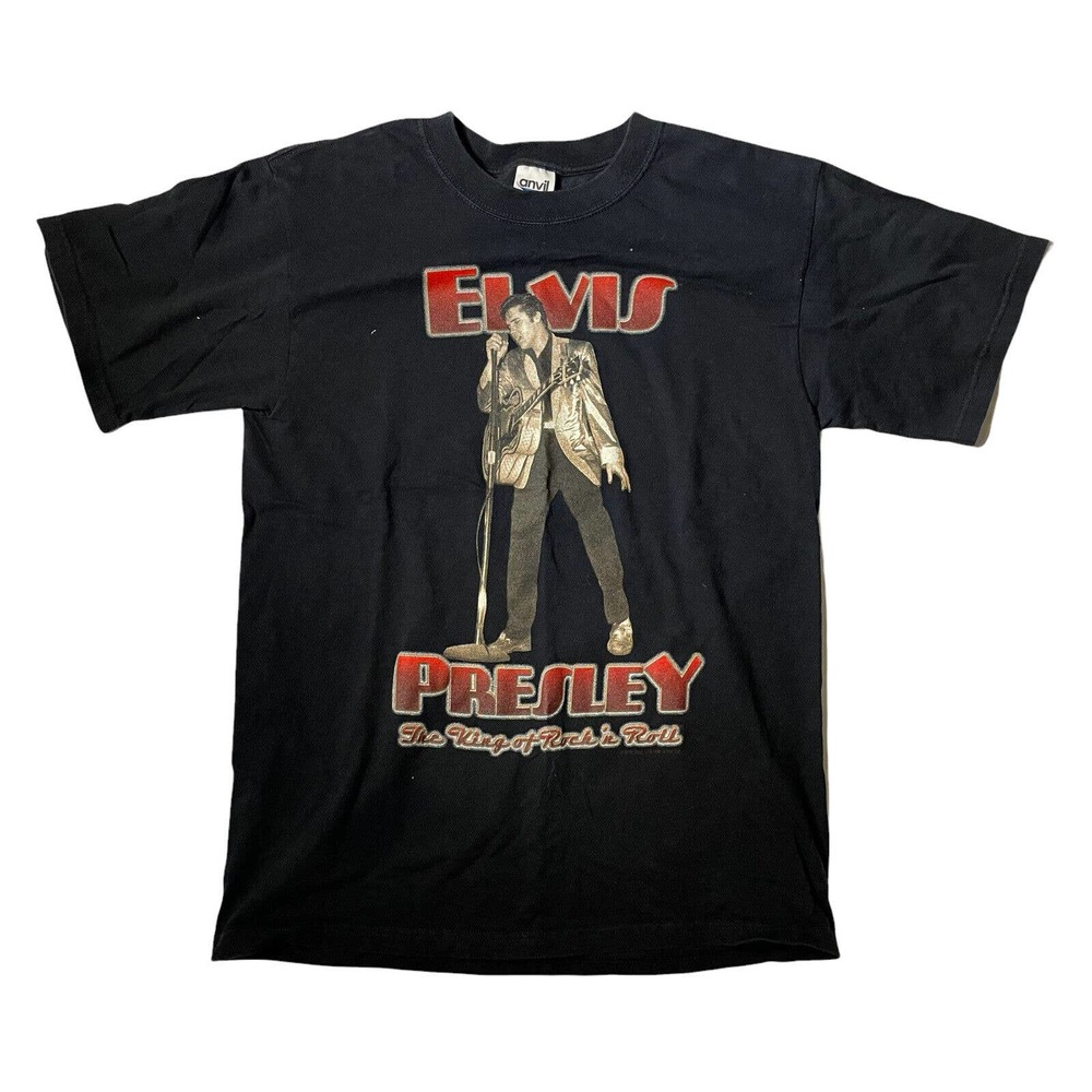 Vintage 90s Elvis Presley The King of‎ Rock and Roll T-Shirt Size M